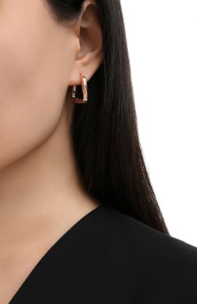 Женские серьги BOTTEGA VENETA золотого цвета по цене 39950 руб., арт. 608588/VAHV0 | Фото 2 Женские серьги BOTTEGA VENETA золотого цвета, арт. 608588/VAHV0 | Фото 2