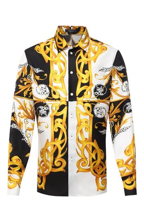 Мужская шелковая рубашка VERSACE разноцветного цвета по цене 96450 руб., арт. A87419/A235781 | Фото 1 Мужская шелковая рубашка VERSACE разноцветного цвета, арт. A87419/A235781 | Фото 1