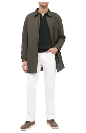 Мужское шерстяное поло CORNELIANI хаки цвета по цене 26150 руб., арт. 86M50F-0825100/00 | Фото 2 Мужское шерстяное поло CORNELIANI хаки цвета, арт. 86M50F-0825100/00 | Фото 2