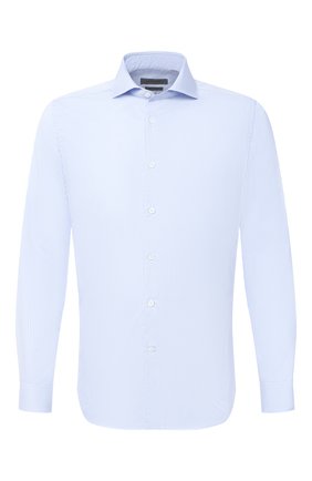 Мужская хлопковая сорочка CORNELIANI голубого цвета по цене 21200 руб., арт. 86P002-0811269/00 | Фото 1 Мужская хлопковая сорочка CORNELIANI голубого цвета, арт. 86P002-0811269/00 | Фото 1