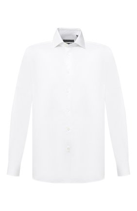 Мужская хлопковая сорочка CORNELIANI белого цвета по цене 20750 руб., арт. 86P002-0811624/00 | Фото 1 Мужская хлопковая сорочка CORNELIANI белого цвета, арт. 86P002-0811624/00 | Фото 1 (Рукава: Длинные; Длина (для топов): Стандартные; Материал внешний: Хлопок; Случай: Формальный; Стили: Классический; Воротник: Акула; Манжеты: На пуговицах; Мужское Кросс-КТ: Сорочка-одежда; Принт: Однотонные)