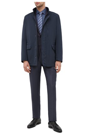 Мужская хлопковая сорочка CORNELIANI синего цвета по цене 28350 руб., арт. 86P010-0811520/00 | Фото 2 Мужская хлопковая сорочка CORNELIANI синего цвета, арт. 86P010-0811520/00 | Фото 2 (Рукава: Длинные; Материал внешний: Хлопок; Длина (для топов): Стандартные; Мужское Кросс-КТ: Сорочка-одежда; Принт: Однотонные; Случай: Формальный; Стили: Классический; Манжеты: На пуговицах; Воротник: Акула)