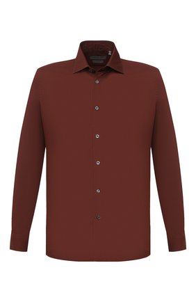 Мужская хлопковая сорочка CORNELIANI коричневого цвета по цене 28350 руб., арт. 86P010-0811520/00 | Фото 1 Мужская хлопковая сорочка CORNELIANI коричневого цвета, арт. 86P010-0811520/00 | Фото 1 (Длина (для топов): Стандартные; Материал внешний: Хлопок; Рукава: Длинные; Случай: Формальный; Стили: Классический; Воротник: Акула; Мужское Кросс-КТ: Сорочка-одежда; Манжеты: На пуговицах; Принт: Однотонные)