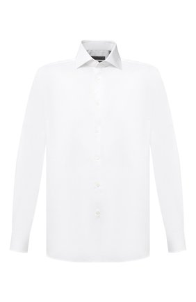 Мужская хлопковая сорочка CORNELIANI белого цвета по цене 22550 руб., арт. 86P100-0811408/00 | Фото 1 Мужская хлопковая сорочка CORNELIANI белого цвета, арт. 86P100-0811408/00 | Фото 1 (Материал внешний: Хлопок; Рукава: Длинные; Длина (для топов): Стандартные; Случай: Формальный; Стили: Классический; Воротник: Кент; Манжеты: На пуговицах; Мужское Кросс-КТ: Сорочка-одежда; Принт: Однотонные)