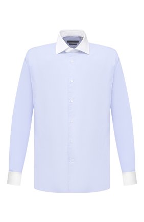 Мужская хлопковая сорочка CORNELIANI голубого цвета по цене 26550 руб., арт. 86P110-0811269/00 | Фото 1 Мужская хлопковая сорочка CORNELIANI голубого цвета, арт. 86P110-0811269/00 | Фото 1 (Длина (для топов): Стандартные; Рукава: Длинные; Материал внешний: Хлопок; Случай: Формальный; Стили: Классический; Воротник: Кент; Принт: Однотонные; Манжеты: На пуговицах; Мужское Кросс-КТ: Сорочка-одежда)