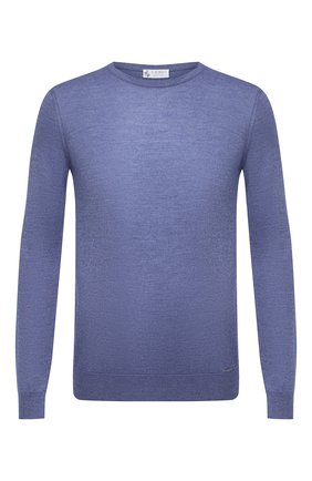 Мужской джемпер из кашемира и шелка IL BORGO CASHMERE голубого цвета по цене 58400 руб., арт. 54-1226G0 | Фото 1 Мужской джемпер из кашемира и шелка IL BORGO CASHMERE голубого цвета, арт. 54-1226G0 | Фото 1