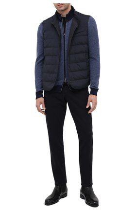 Мужской кашемировый кардиган IL BORGO CASHMERE синего цвета по цене 132500 руб., арт. 56-621G0 | Фото 2 Мужской кашемировый кардиган IL BORGO CASHMERE синего цвета, арт. 56-621G0 | Фото 2