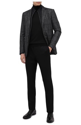 Мужской шерстяные брюки CORNELIANI черного цвета по цене 27900 руб., арт. 865B01-0818111/02 | Фото 2 Мужской шерстяные брюки CORNELIANI черного цвета, арт. 865B01-0818111/02 | Фото 2