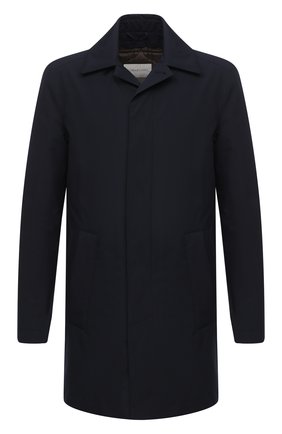 Мужской утепленный плащ CORNELIANI темно-синего цвета по цене 69950 руб., арт. 8635L2-0820149/00 | Фото 1 Мужской утепленный плащ CORNELIANI темно-синего цвета, арт. 8635L2-0820149/00 | Фото 1