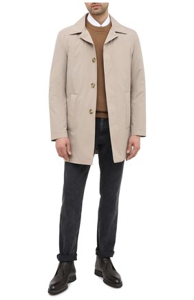 Мужской утепленный плащ CORNELIANI бежевого цвета по цене 69950 руб., арт. 8635L2-0820149/00 | Фото 2 Мужской утепленный плащ CORNELIANI бежевого цвета, арт. 8635L2-0820149/00 | Фото 2