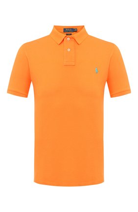 Мужское хлопковое поло POLO RALPH LAUREN оранжевого цвета по цене 9560 руб., арт. 710536856 | Фото 1 Мужское хлопковое поло POLO RALPH LAUREN оранжевого цвета, арт. 710536856 | Фото 1