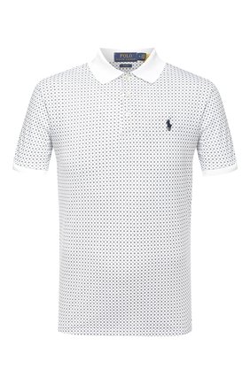 Мужское хлопковое поло POLO RALPH LAUREN белого цвета по цене 12100 руб., арт. 710784013 | Фото 1 Мужское хлопковое поло POLO RALPH LAUREN белого цвета, арт. 710784013 | Фото 1
