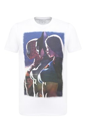Мужская хлопковая футболка BISIBIGLIO белого цвета по цене 7790 руб., арт. GIRL SEXY HER/PESANTE | Фото 1 Мужская хлопковая футболка BISIBIGLIO белого цвета, арт. GIRL SEXY HER/PESANTE | Фото 1