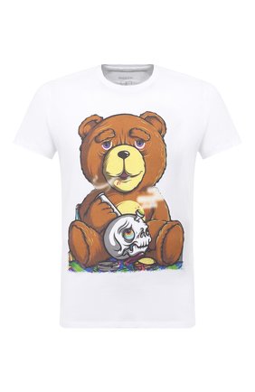 Мужская хлопковая футболка BISIBIGLIO белого цвета по цене 7790 руб., арт. TEDDY SM0KE/PESANTE | Фото 1 Мужская хлопковая футболка BISIBIGLIO белого цвета, арт. TEDDY SM0KE/PESANTE | Фото 1