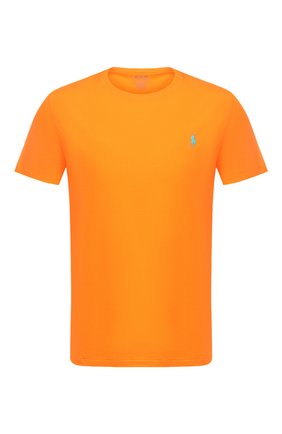 Мужская хлопковая футболка POLO RALPH LAUREN оранжевого цвета по цене 5690 руб., арт. 710671438 | Фото 1 Мужская хлопковая футболка POLO RALPH LAUREN оранжевого цвета, арт. 710671438 | Фото 1