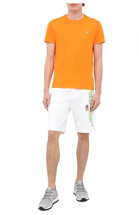 Мужская хлопковая футболка POLO RALPH LAUREN оранжевого цвета по цене 5690 руб., арт. 710671438 | Фото 2 Мужская хлопковая футболка POLO RALPH LAUREN оранжевого цвета, арт. 710671438 | Фото 2