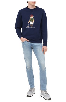 Мужской свитшот POLO RALPH LAUREN темно-синего цвета по цене 15750 руб., арт. 710800496 | Фото 2 Мужской свитшот POLO RALPH LAUREN темно-синего цвета, арт. 710800496 | Фото 2