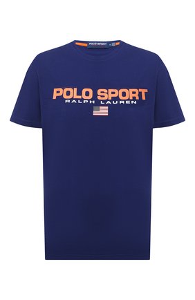 Мужская хлопковая футболка POLO RALPH LAUREN синего цвета по цене 6675 руб., арт. 710800906 | Фото 1 Мужская хлопковая футболка POLO RALPH LAUREN синего цвета, арт. 710800906 | Фото 1