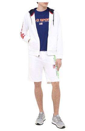 Мужская хлопковая футболка POLO RALPH LAUREN синего цвета по цене 6675 руб., арт. 710800906 | Фото 2 Мужская хлопковая футболка POLO RALPH LAUREN синего цвета, арт. 710800906 | Фото 2