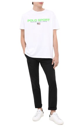 Мужская хлопковая футболка POLO RALPH LAUREN белого цвета по цене 6675 руб., арт. 710800906 | Фото 2 Мужская хлопковая футболка POLO RALPH LAUREN белого цвета, арт. 710800906 | Фото 2