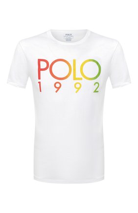 Мужская хлопковая футболка POLO RALPH LAUREN белого цвета по цене 6440 руб., арт. 710803496 | Фото 1 Мужская хлопковая футболка POLO RALPH LAUREN белого цвета, арт. 710803496 | Фото 1