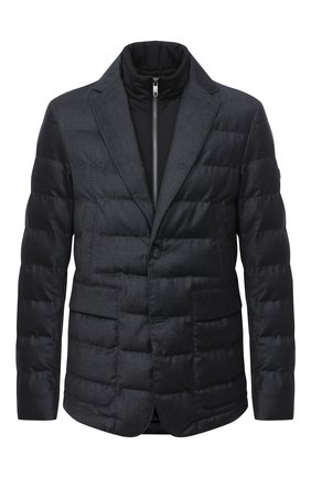 Мужская утепленная куртка Z ZEGNA серого цвета по цене 88100 руб., арт. VV032/ZZ014 | Фото 1 Мужская утепленная куртка Z ZEGNA серого цвета, арт. VV032/ZZ014 | Фото 1
