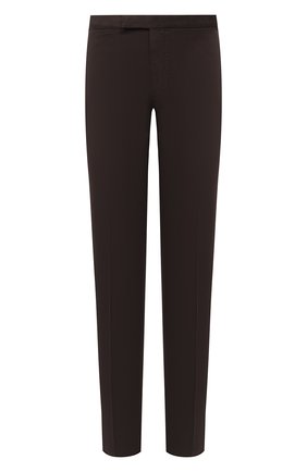 Мужские брюки ERMENEGILDO ZEGNA темно-коричневого цвета по цене 39950 руб., арт. UVI15/TN21 | Фото 1 Мужские брюки ERMENEGILDO ZEGNA темно-коричневого цвета, арт. UVI15/TN21 | Фото 1