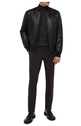 Мужские брюки ERMENEGILDO ZEGNA темно-коричневого цвета по цене 39950 руб., арт. UVI15/TN21 | Фото 2 Мужские брюки ERMENEGILDO ZEGNA темно-коричневого цвета, арт. UVI15/TN21 | Фото 2