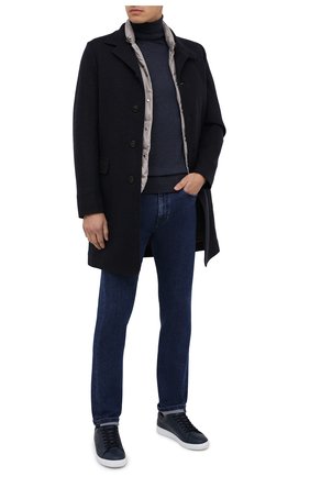 Мужской водолазка из кашемира и шелка ERMENEGILDO ZEGNA синего цвета по цене 78850 руб., арт. UVJ00/120 | Фото 2 Мужской водолазка из кашемира и шелка ERMENEGILDO ZEGNA синего цвета, арт. UVJ00/120 | Фото 2