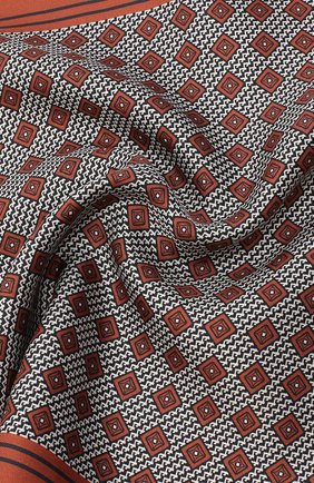 Мужской шелковый платок ERMENEGILDO ZEGNA оранжевого цвета по цене 13100 руб., арт. Z8J06/39C | Фото 2 Мужской шелковый платок ERMENEGILDO ZEGNA оранжевого цвета, арт. Z8J06/39C | Фото 2