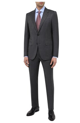 Мужская хлопковая сорочка ZEGNA COUTURE голубого цвета по цене 88600 руб., арт. E02301/9NS0LB | Фото 2 Мужская хлопковая сорочка ZEGNA COUTURE голубого цвета, арт. E02301/9NS0LB | Фото 2 (Рукава: Длинные; Материал внешний: Хлопок; Длина (для топов): Стандартные; Случай: Формальный; Стили: Классический; Принт: Однотонные; Манжеты: На пуговицах; Воротник: Акула; Мужское Кросс-КТ: Сорочка-одежда)