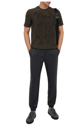 Мужские шерстяные джоггеры ZEGNA COUTURE серого цвета по цене 79250 руб., арт. CVCP20/8VPJ1 | Фото 2 Мужские шерстяные джоггеры ZEGNA COUTURE серого цвета, арт. CVCP20/8VPJ1 | Фото 2