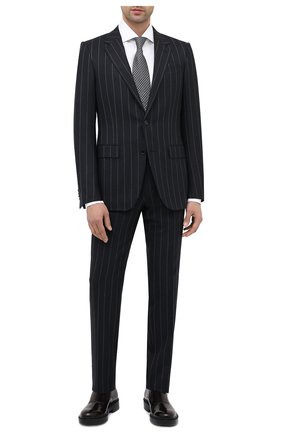 Мужской шерстяной костюм ERMENEGILDO ZEGNA темно-синего цвета по цене 280500 руб., арт. 822581/221225 | Фото 1 Мужской шерстяной костюм ERMENEGILDO ZEGNA темно-синего цвета, арт. 822581/221225 | Фото 1