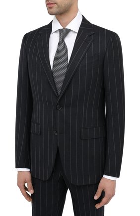 Мужской шерстяной костюм ERMENEGILDO ZEGNA темно-синего цвета по цене 280500 руб., арт. 822581/221225 | Фото 2 Мужской шерстяной костюм ERMENEGILDO ZEGNA темно-синего цвета, арт. 822581/221225 | Фото 2