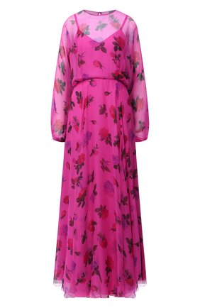 Женское шелковое платье VALENTINO розового цвета по цене 499500 руб., арт. UB3VDAW15TE | Фото 1 Женское шелковое платье VALENTINO розового цвета, арт. UB3VDAW15TE | Фото 1