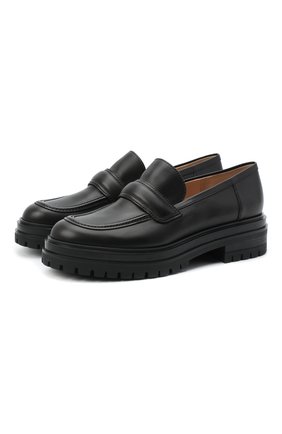Женские кожаные лоферы martins GIANVITO ROSSI черного цвета по цене 59950 руб., арт. G25159.20G0M.CLNNER0 | Фото 1 Женские кожаные лоферы martins GIANVITO ROSSI черного цвета, арт. G25159.20G0M.CLNNER0 | Фото 1