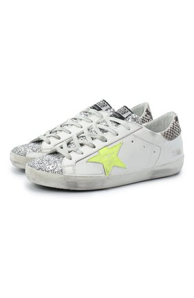 Женские кожаные кеды superstar GOLDEN GOOSE DELUXE BRAND белого цвета по цене 32800 руб., арт. GWF00101.F000278 | Фото 1 Женские кожаные кеды superstar GOLDEN GOOSE DELUXE BRAND белого цвета, арт. GWF00101.F000278 | Фото 1