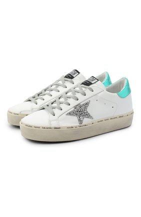 Женские кожаные кеды hi star GOLDEN GOOSE DELUXE BRAND белого цвета по цене 34400 руб., арт. GWF00118.F000214 | Фото 1 Женские кожаные кеды hi star GOLDEN GOOSE DELUXE BRAND белого цвета, арт. GWF00118.F000214 | Фото 1