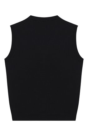 Детский хлопковый жилет EMPORIO ARMANI синего цвета по цене 9950 руб., арт. 8N4M50/4M16Z | Фото 2 Детский хлопковый жилет EMPORIO ARMANI синего цвета, арт. 8N4M50/4M16Z | Фото 2