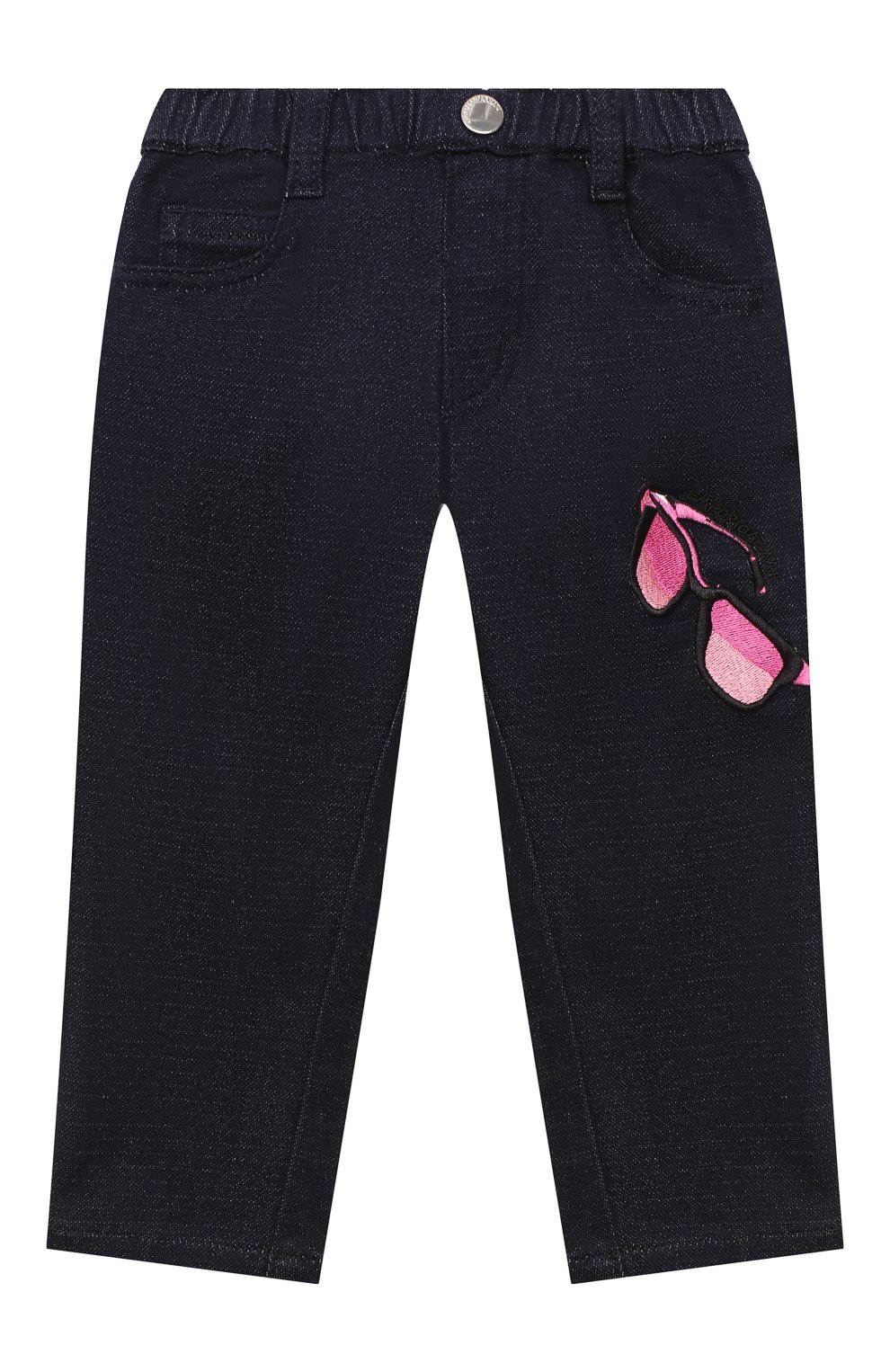 Детские джинсы EMPORIO ARMANI синего цвета, арт. 6HEJ23/4D2AZ | Фото 1
