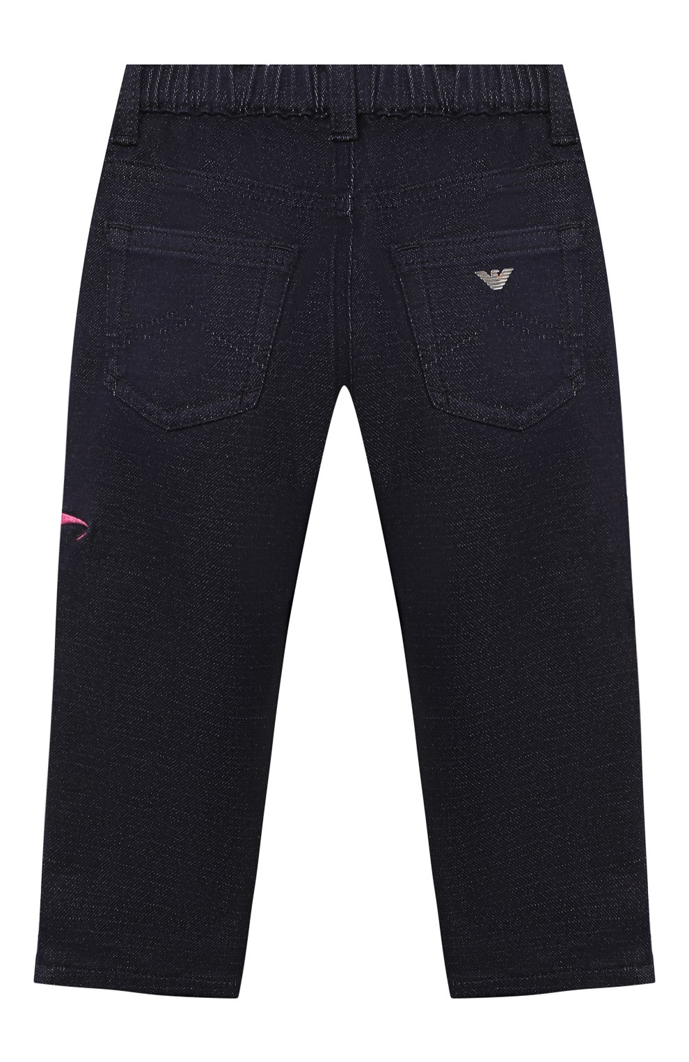 Детские джинсы EMPORIO ARMANI синего цвета по цене 9700 руб., арт. 6HEJ23/4D2AZ | Фото 2 Детские джинсы EMPORIO ARMANI синего цвета, арт. 6HEJ23/4D2AZ | Фото 2