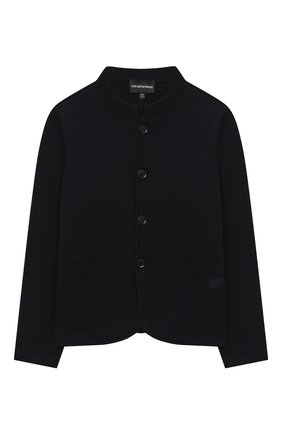Детский пиджак EMPORIO ARMANI синего цвета по цене 21400 руб., арт. 6H4G50/4MFLZ | Фото 1 Детский пиджак EMPORIO ARMANI синего цвета, арт. 6H4G50/4MFLZ | Фото 1