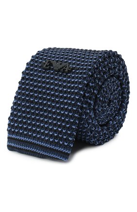 Детский шелковый галстук EMPORIO ARMANI синего цвета, арт. 409526/0A957 | Фото 1 (Материал: Текстиль, Шелк; Региональные ограничения белый список (Axapta Mercury): RU)