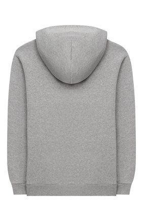 Детский хлопковое худи BALENCIAGA серого цвета по цене 23250 руб., арт. 558143/TFV19 | Фото 2 Детский хлопковое худи BALENCIAGA серого цвета, арт. 558143/TFV19 | Фото 2