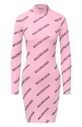 Женское платье BALENCIAGA розового цвета по цене 108500 руб., арт. 595196/T6140 | Фото 1 Женское платье BALENCIAGA розового цвета, арт. 595196/T6140 | Фото 1