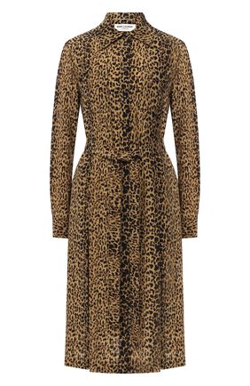 Женское шелковое платье SAINT LAURENT леопардового цвета по цене 250500 руб., арт. 627153/Y5B48 | Фото 1 Женское шелковое платье SAINT LAURENT леопардового цвета, арт. 627153/Y5B48 | Фото 1