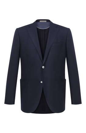 Мужской шерстяной пиджак CORNELIANI темно-синего цвета по цене 137000 руб., арт. 86X240-0816243/90 81 | Фото 1 Мужской шерстяной пиджак CORNELIANI темно-синего цвета, арт. 86X240-0816243/90 81 | Фото 1