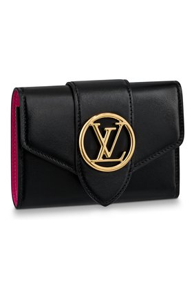 Женские кожаный кошелек pont 9 LOUIS VUITTON черного цвета по цене 64000 руб., арт. M69175 | Фото 1 Женские кожаный кошелек pont 9 LOUIS VUITTON черного цвета, арт. M69175 | Фото 1