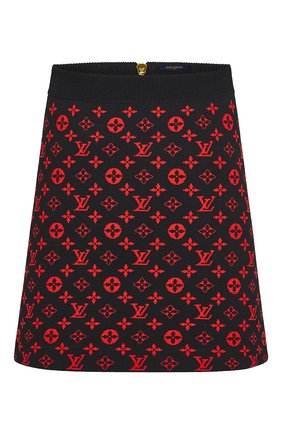 Женская юбка из шерсти и хлопка LOUIS VUITTON черного цвета по цене 98000 руб., арт. 1A8389 | Фото 1 Женская юбка из шерсти и хлопка LOUIS VUITTON черного цвета, арт. 1A8389 | Фото 1