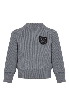 Женский шерстяной свитер LOUIS VUITTON серого цвета по цене 109000 руб., арт. 1A839F | Фото 1 Женский шерстяной свитер LOUIS VUITTON серого цвета, арт. 1A839F | Фото 1